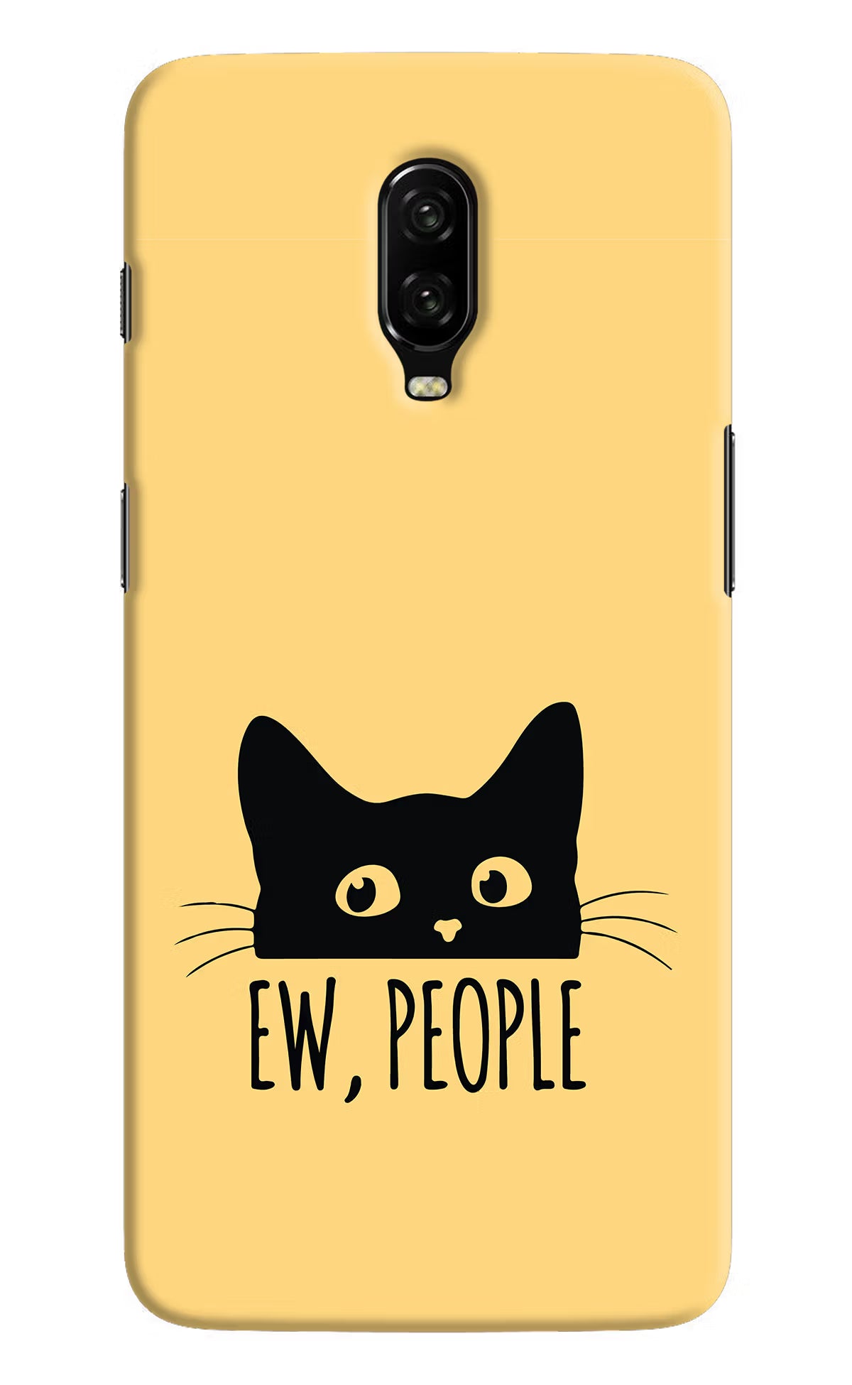 Ew People Catitude Oneplus 6T Hard Case Back Cover by Casekaro