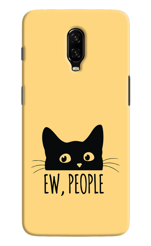 Ew People Catitude Oneplus 6T Hard Case Back Cover by Casekaro