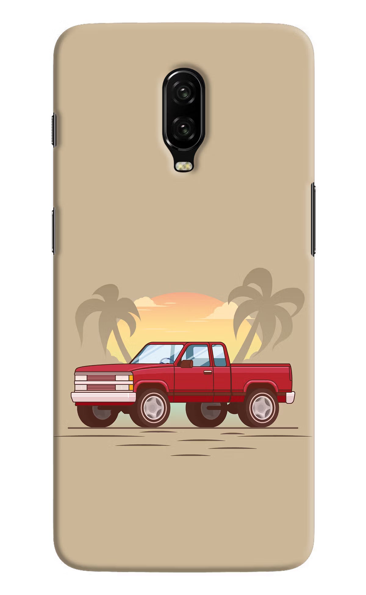 Desert Classic Drive Oneplus 6T Hard Case Back Cover by Casekaro