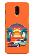 Palm Drive 80s Oneplus 6T Hard Case Back Cover by Casekaro