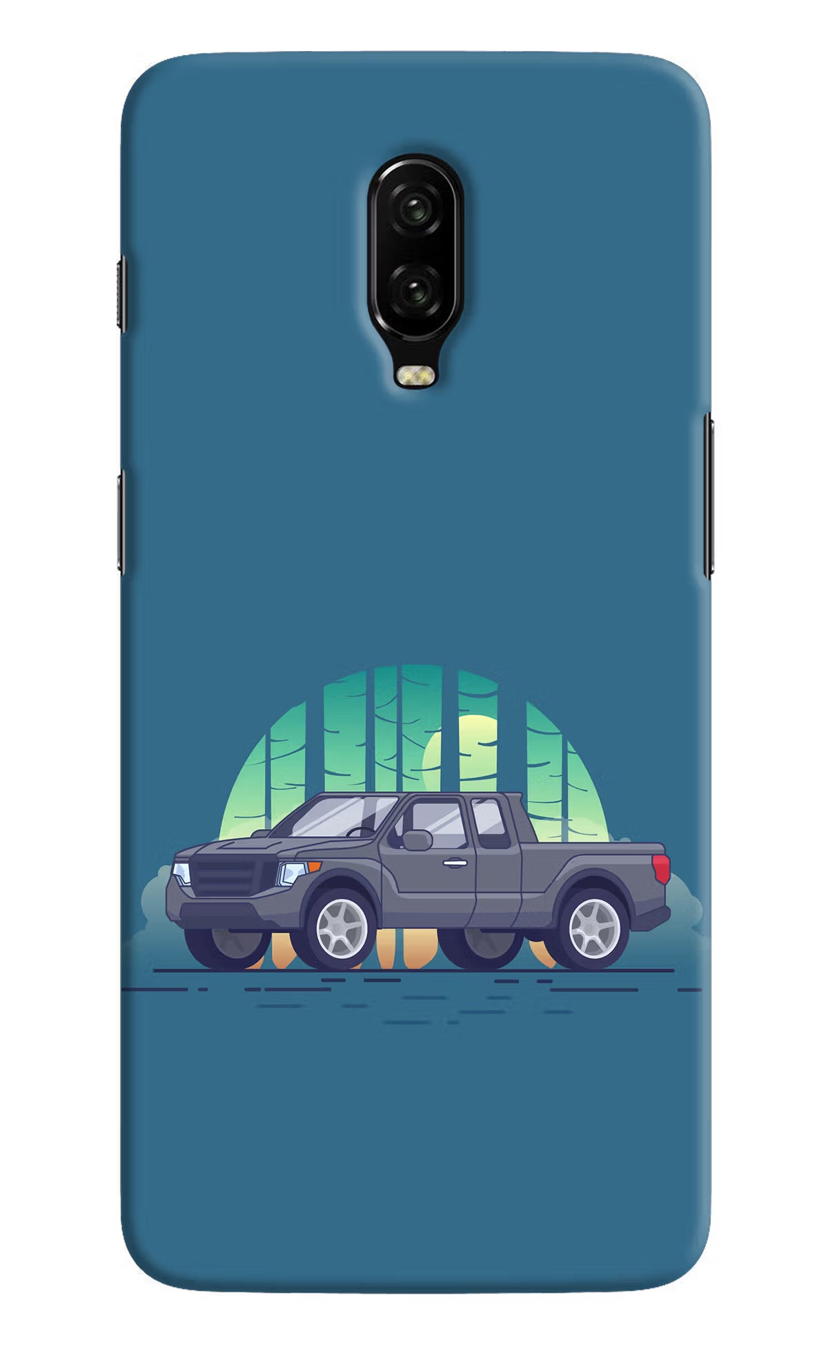 Retro Garage Vibe Oneplus 6T Hard Case Back Cover by Casekaro