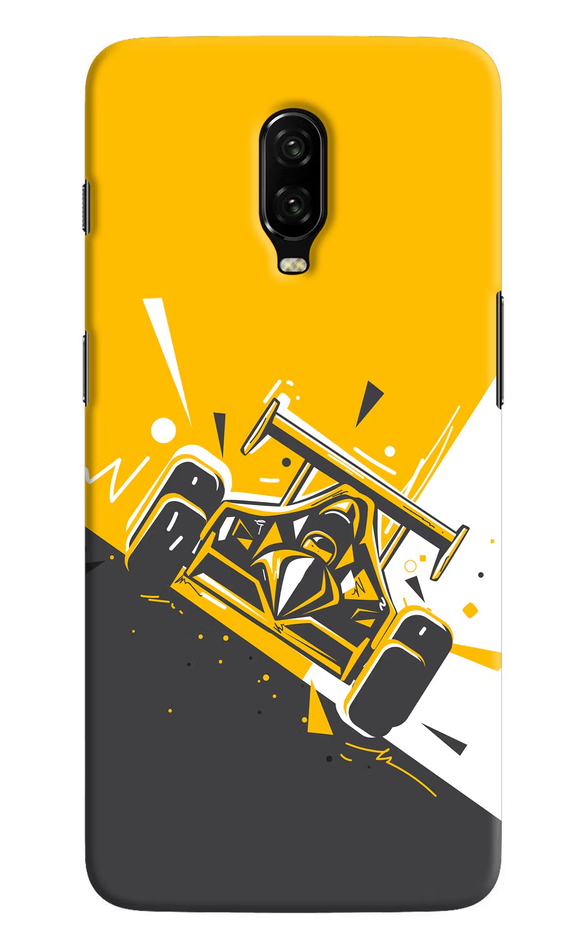 Track King Oneplus 6T Hard Case Back Cover by Casekaro