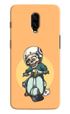 Undead Biker Oneplus 6T Hard Case Back Cover by Casekaro