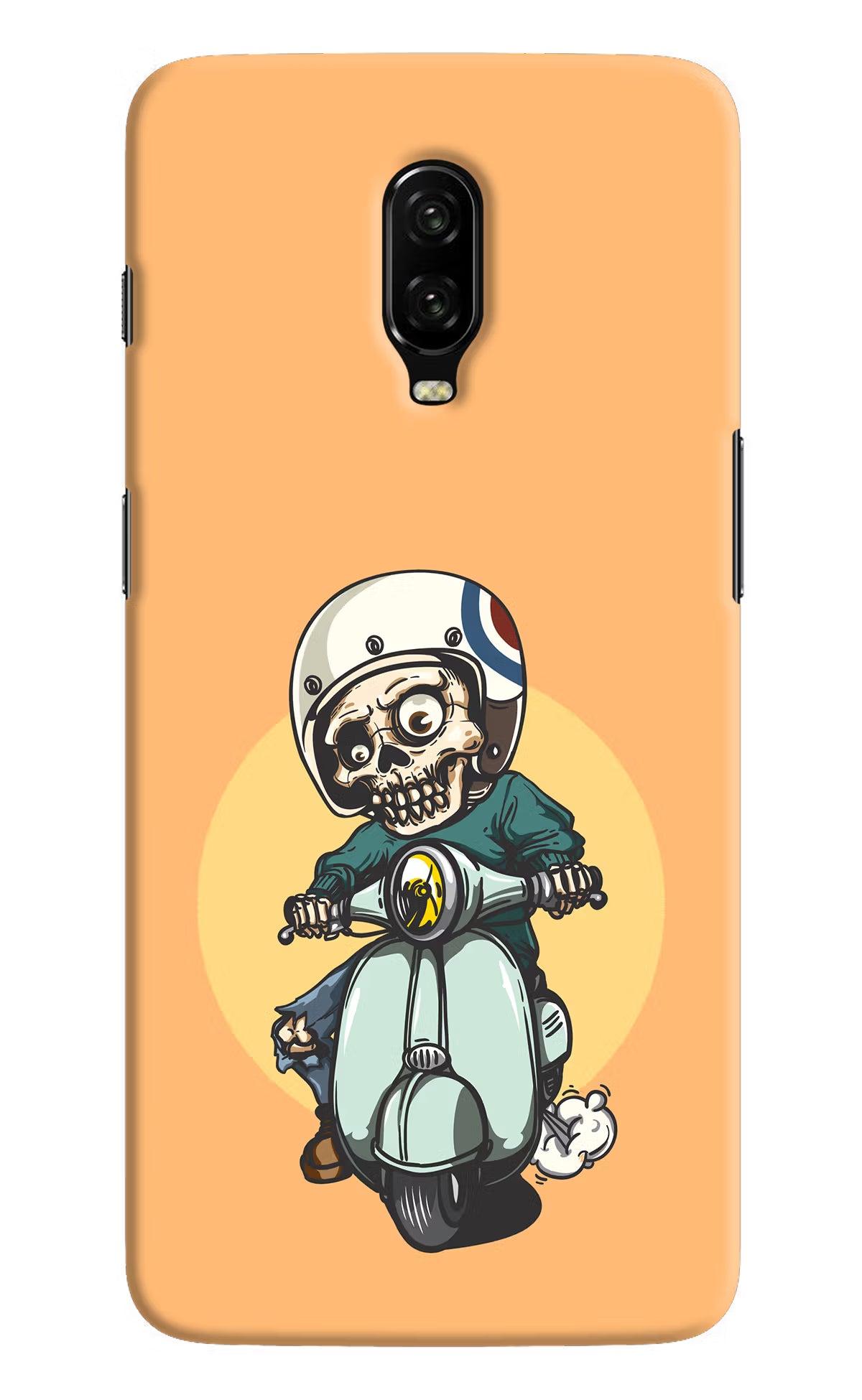 Undead Biker Oneplus 6T Hard Case Back Cover by Casekaro