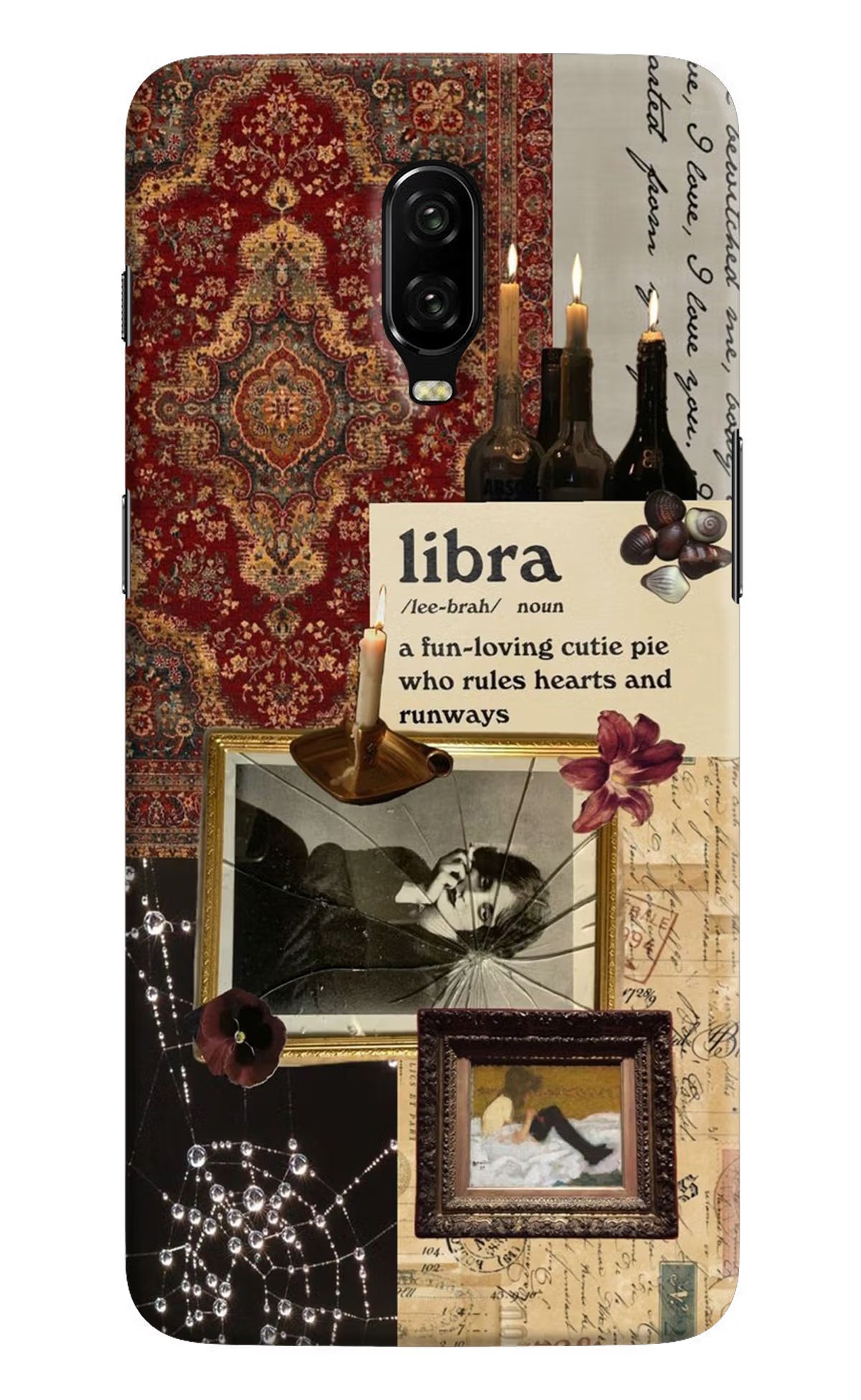 Libra Zodiac Oneplus 6T Hard Case Back Cover by Casekaro