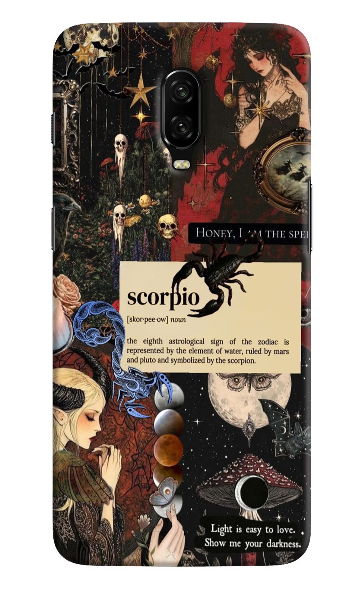 Scorpio Zodiac Oneplus 6T Hard Case Back Cover by Casekaro