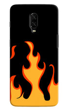 Fired Up – Black Oneplus 6T Hard Case Back Cover by Casekaro
