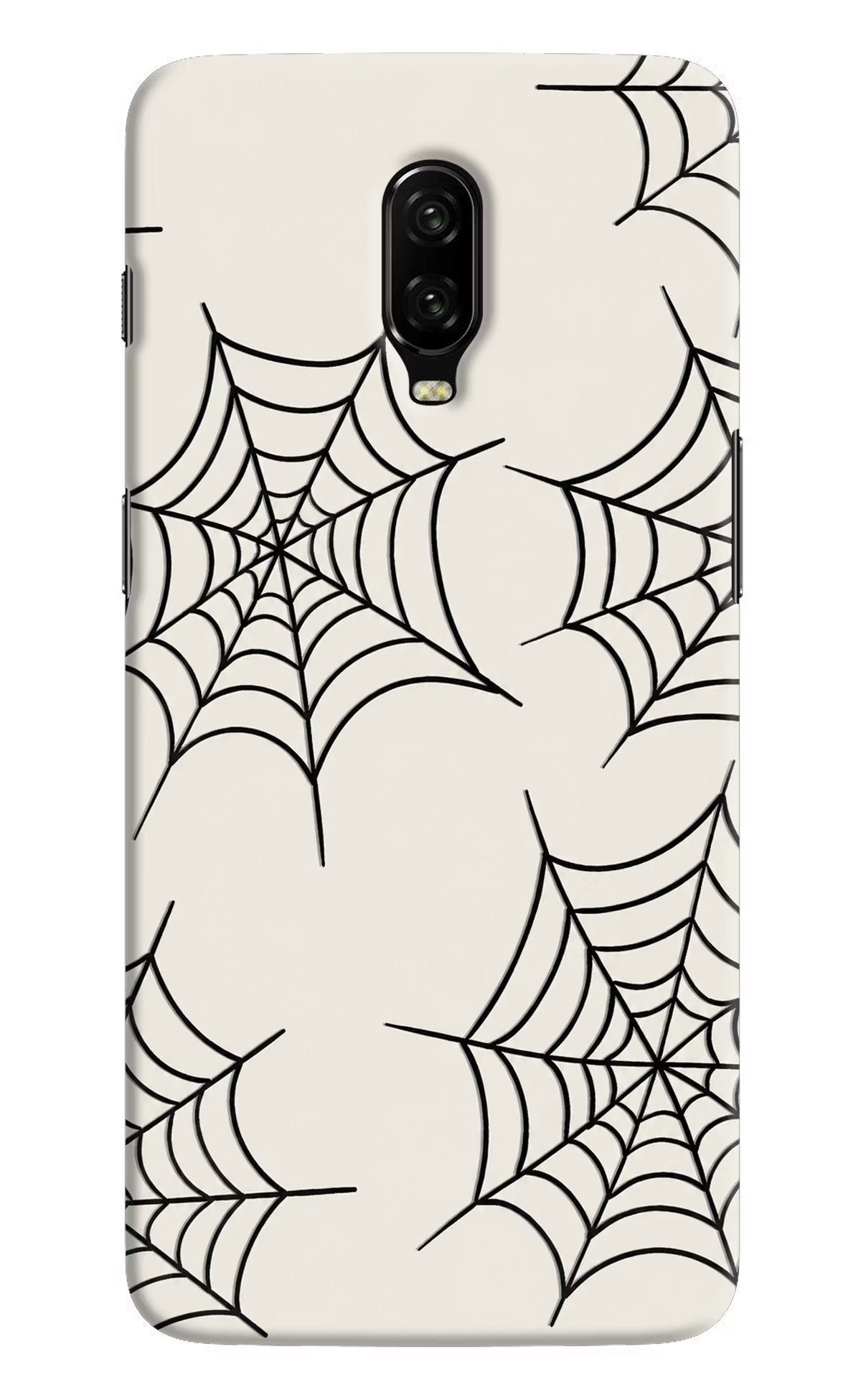 Spider Web Oneplus 6T Hard Case Back Cover by Casekaro