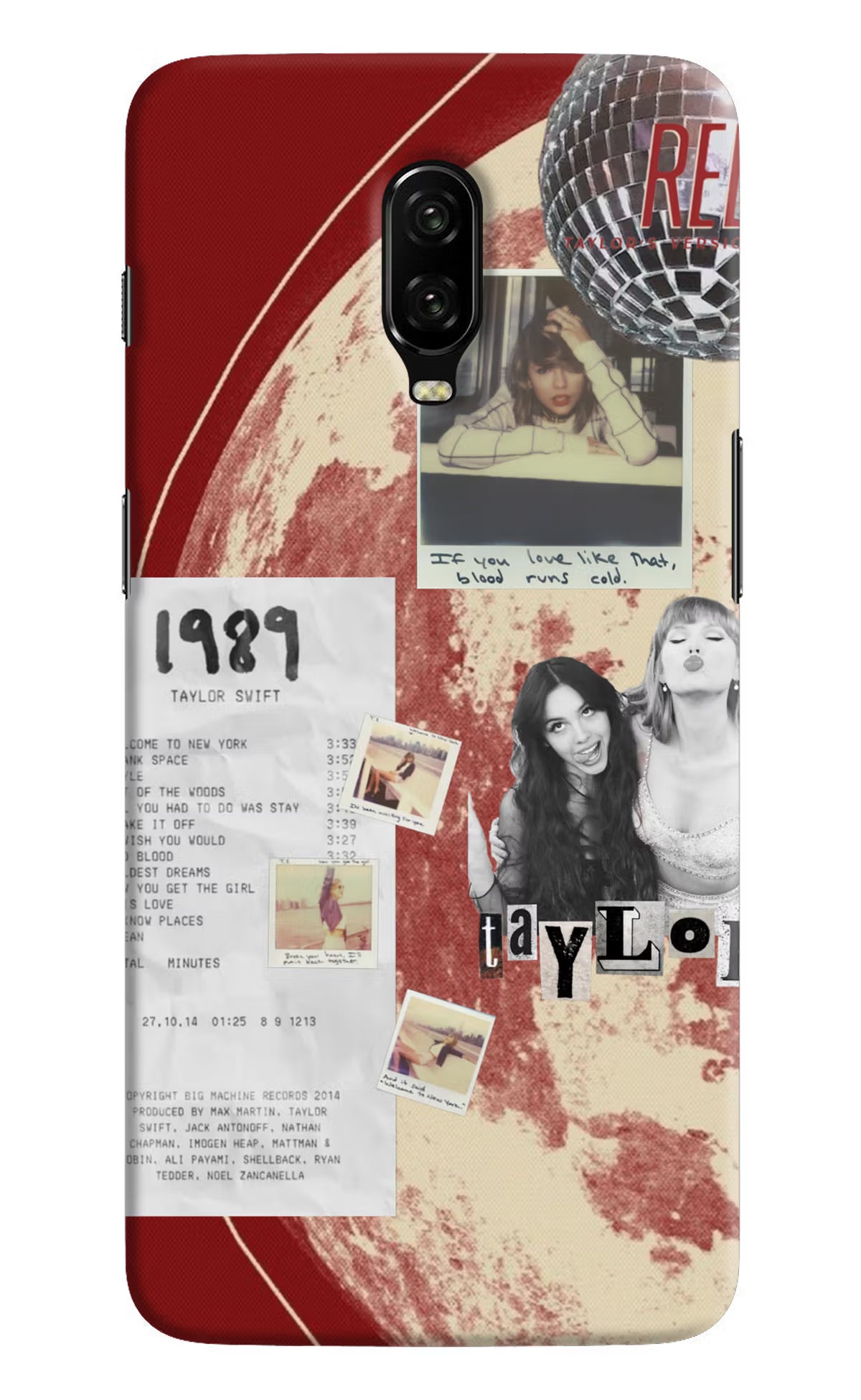 Taylor Swift Oneplus 6T Back Cover
