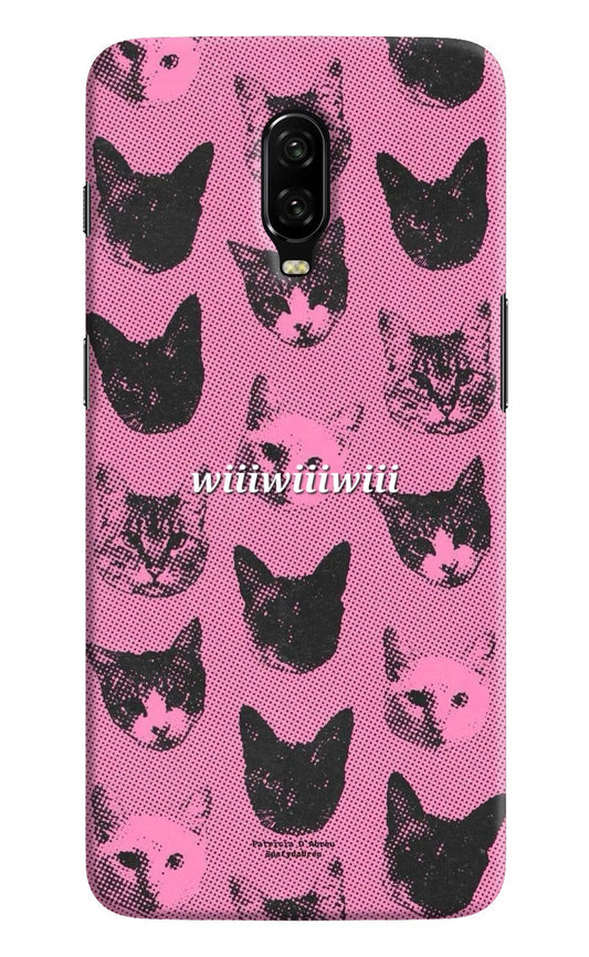 Pink Cats Oneplus 6T Back Cover