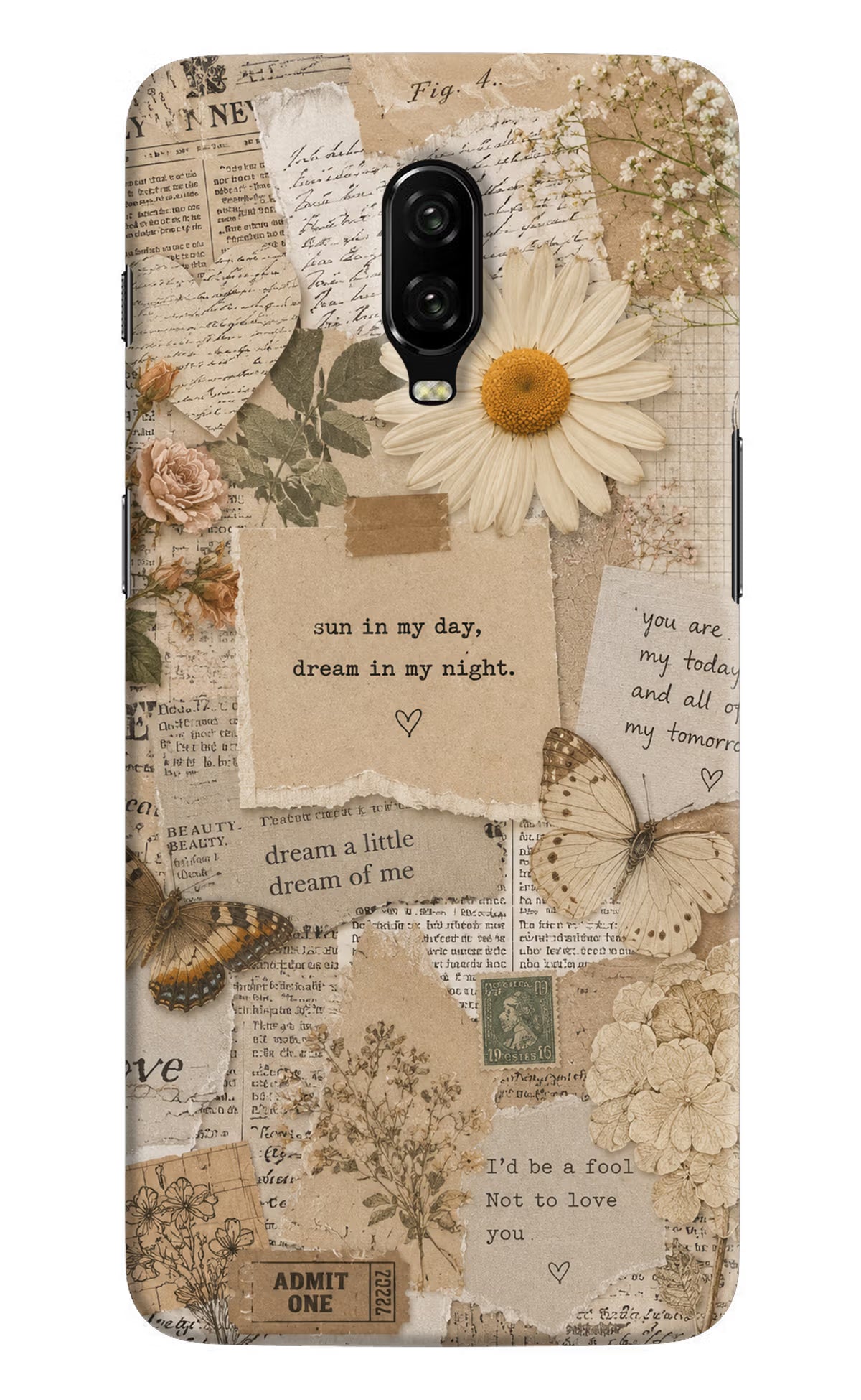 Vintage case Oneplus 6T Back Cover