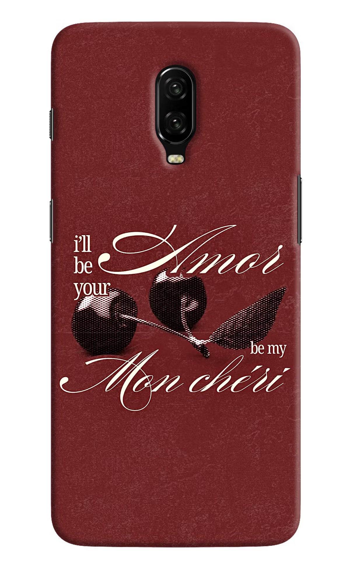 Velvet Cherry Oneplus 6T Back Cover