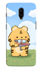 Tiger Treat Oneplus 6T Hard Case Back Cover by Casekaro