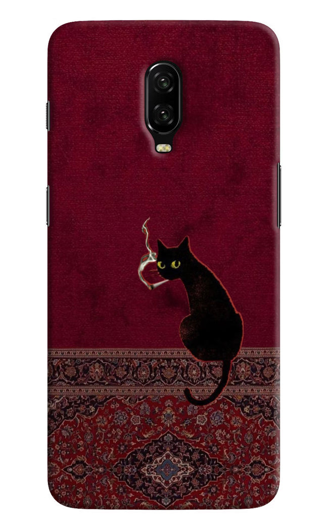 Midnight Cat Oneplus 6T Hard Case Back Cover by Casekaro