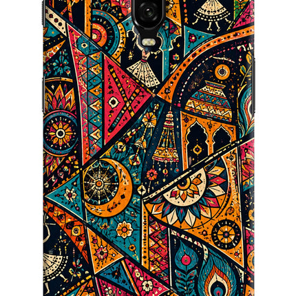 Folk Print Oneplus 6T Back Cover