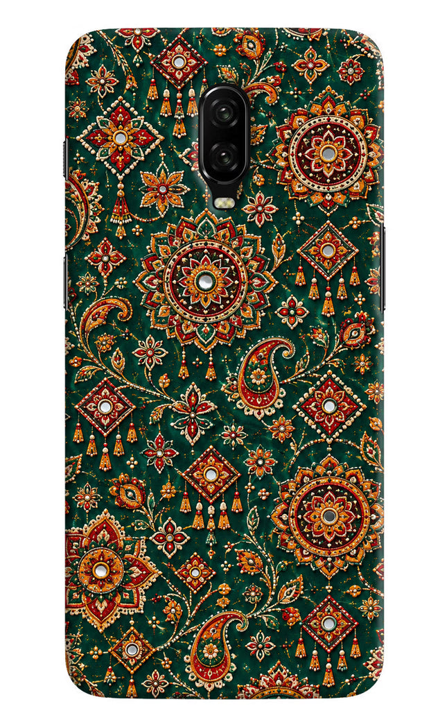 Green Pataka Oneplus 6T Hard Case Back Cover by Casekaro