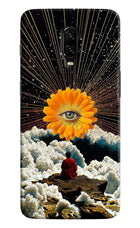Cosmic Flower Oneplus 6T Hard Case Back Cover by Casekaro