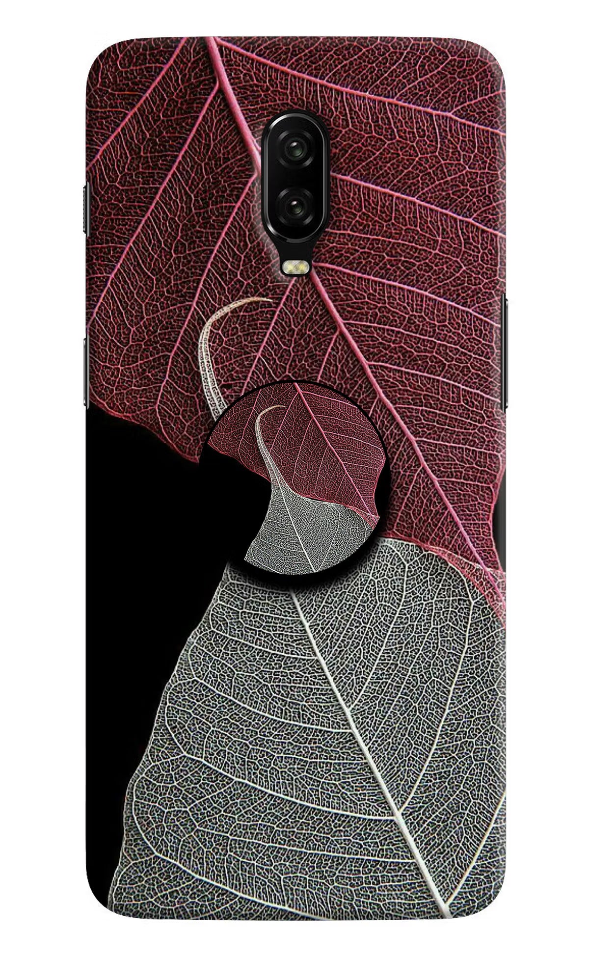 Leaf Pattern Oneplus 6T Pop Case by Casekaro