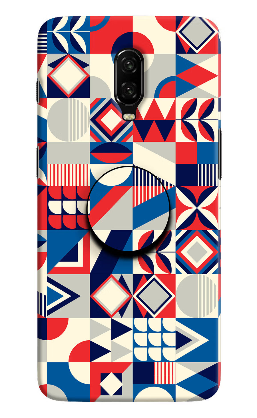 Colorful Pattern Oneplus 6T Pop Case, Hard case