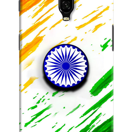 Indian Flag Ashoka Chakra Oneplus 6T Pop Case by Casekaro