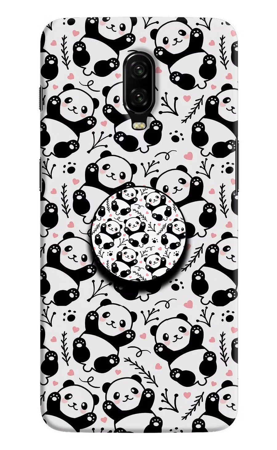 Cute Panda Oneplus 6T Pop Case, Hard case