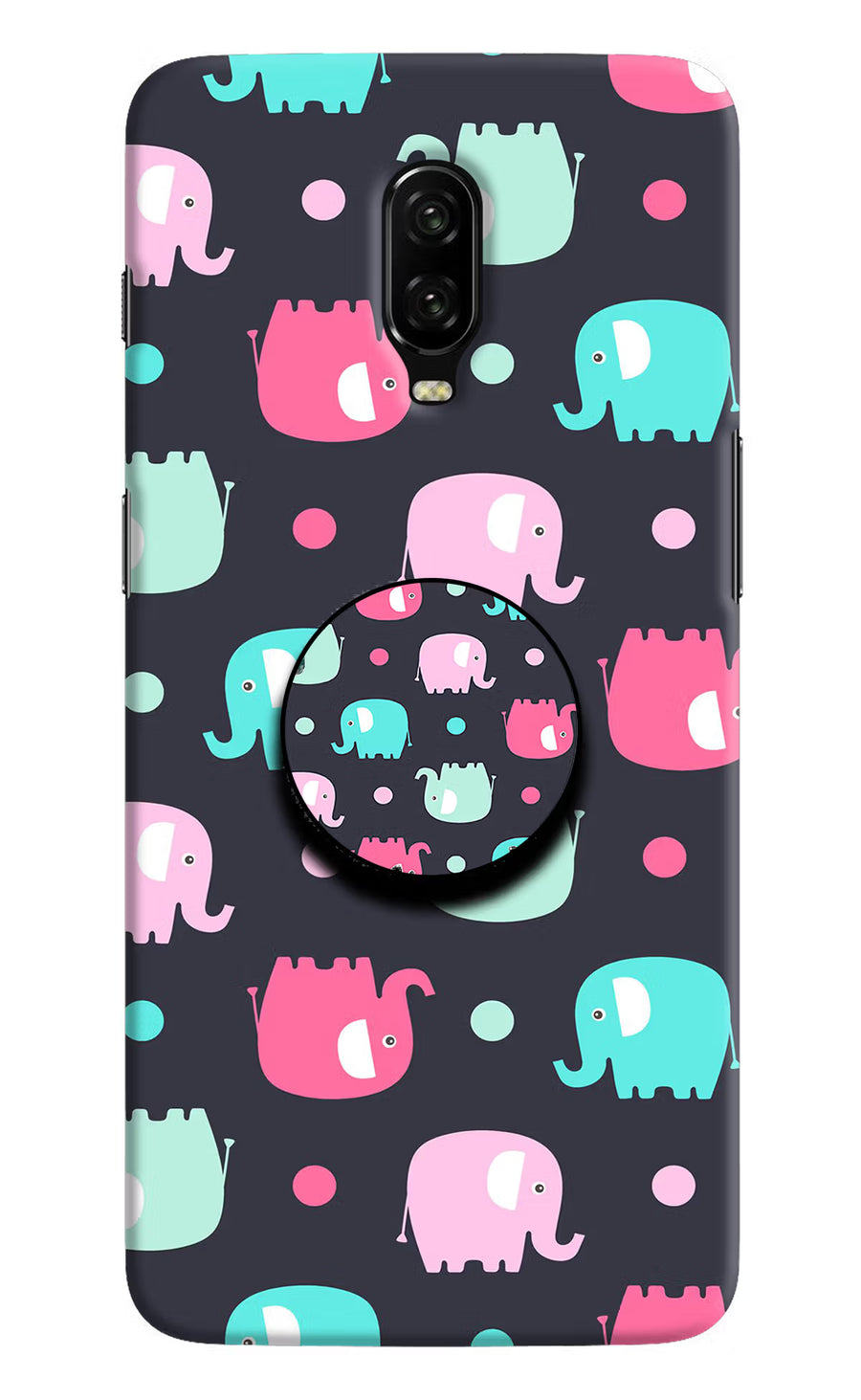 Baby Elephants Oneplus 6T Pop Case, Hard case