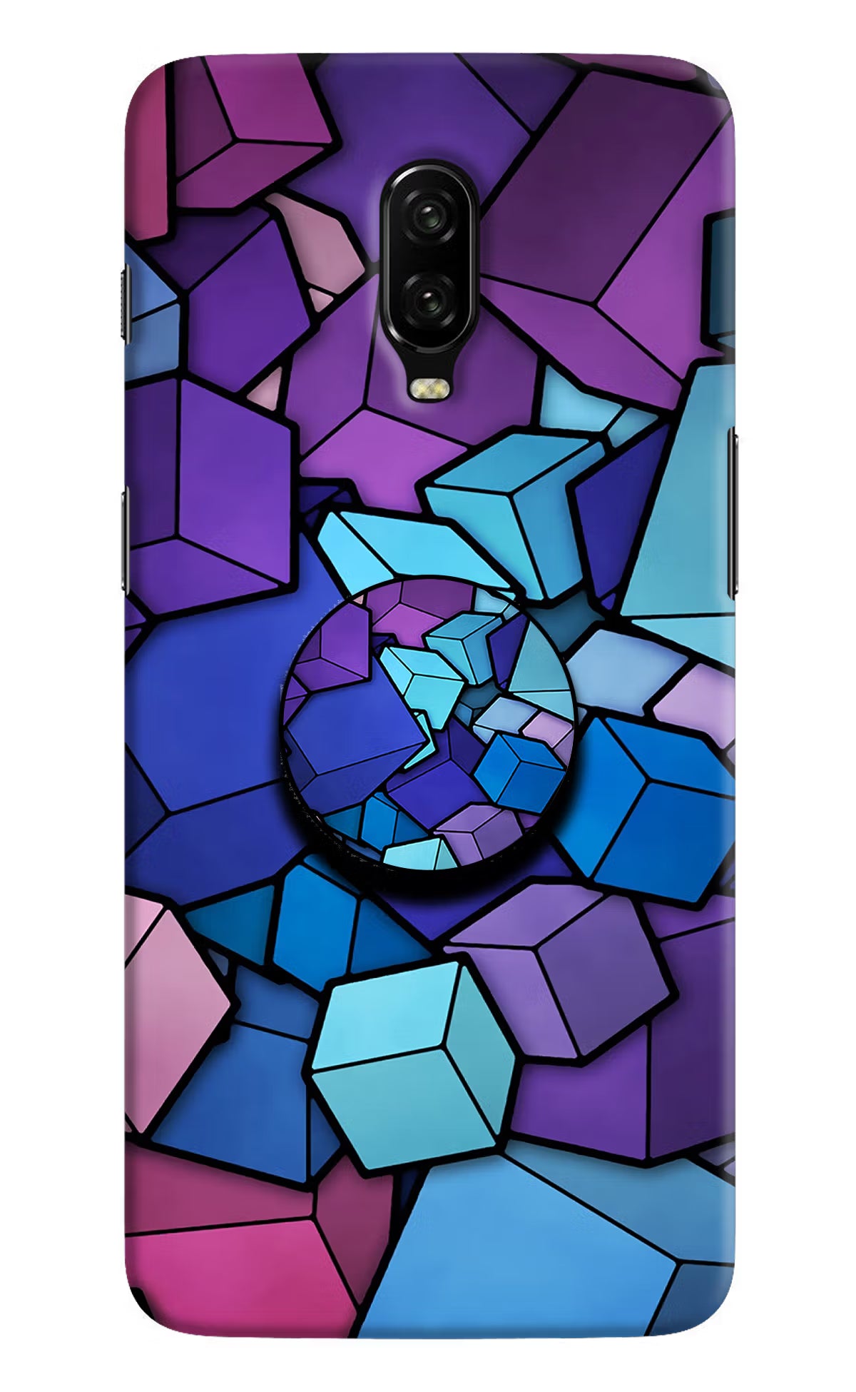 Cubic Abstract Oneplus 6T Pop Case by Casekaro