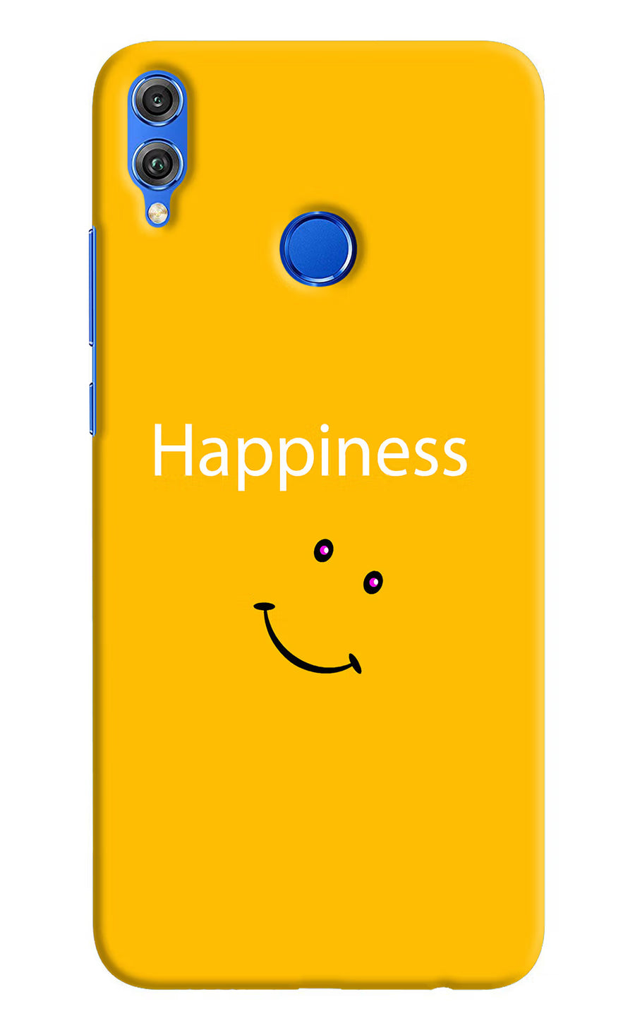 Happiness With Smiley Honor 8X Back Cover, Hard case