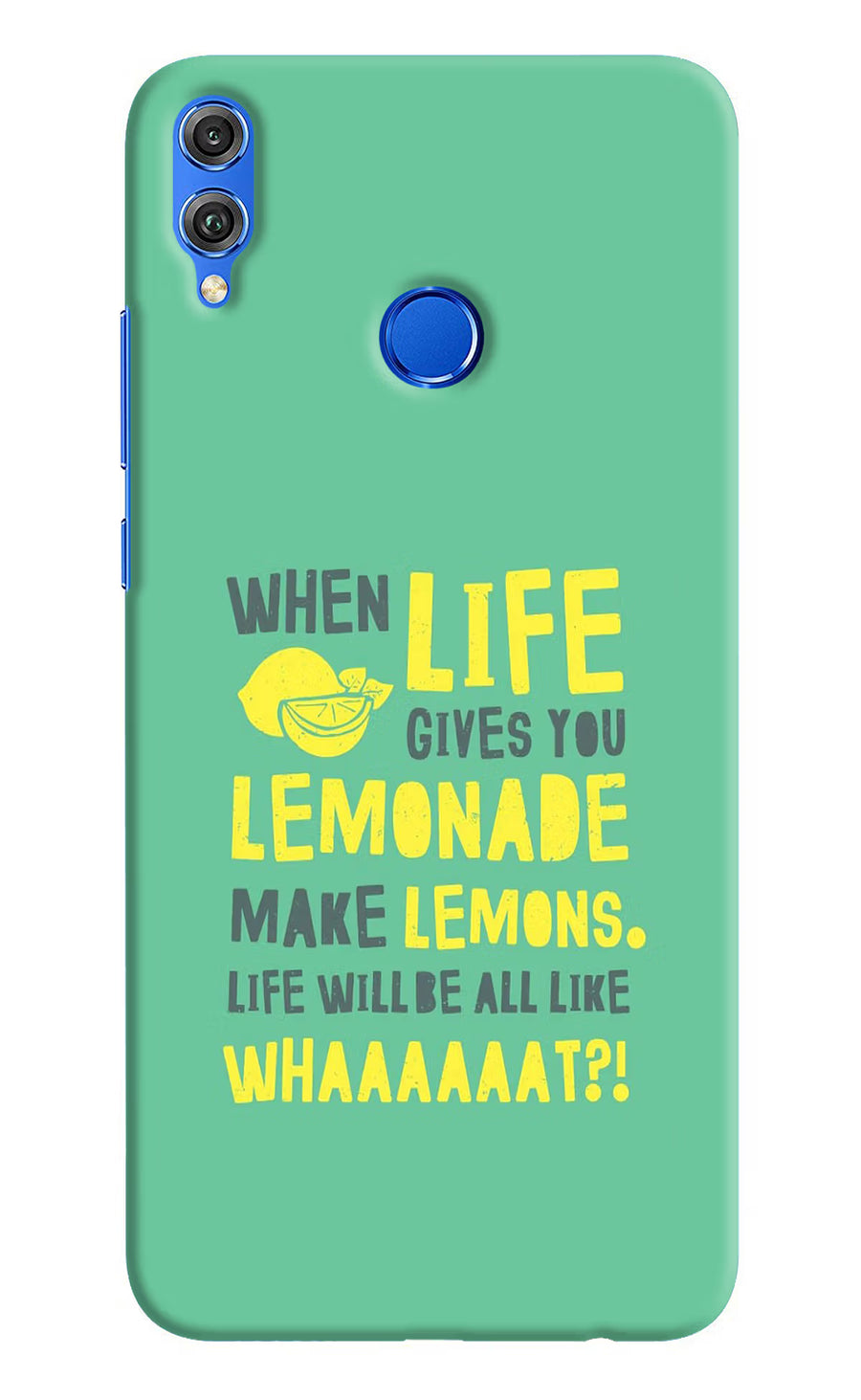 Quote Honor 8X Back Cover, Hard case