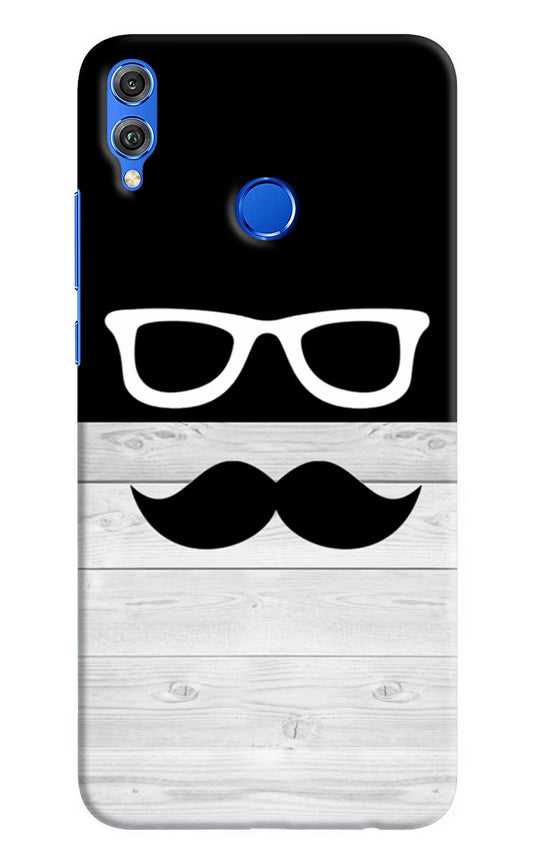 Mustache Honor 8X Hard Case Back Cover by Casekaro