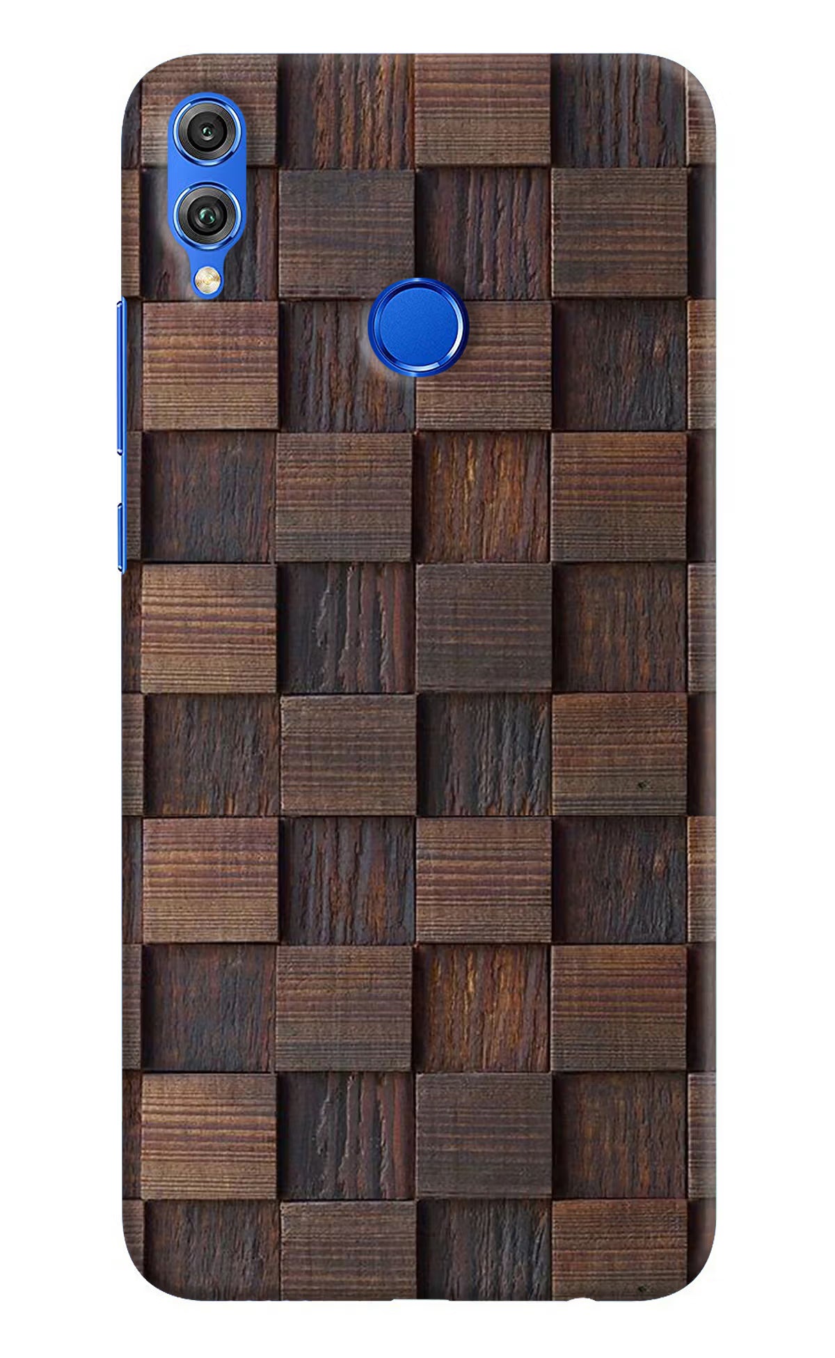 Wooden Cube Design Honor 8X Hard Case Back Cover by Casekaro