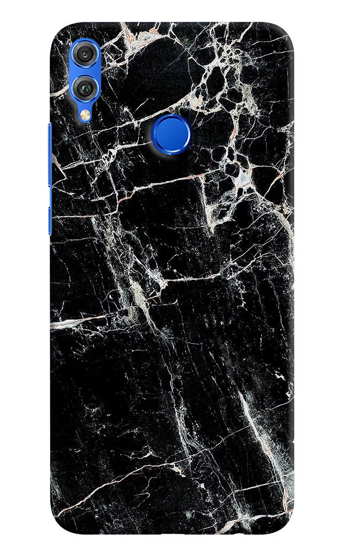 Black Marble Texture Honor 8X Hard Case Back Cover by Casekaro