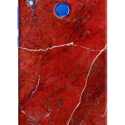 Red Marble Design Honor 8X Hard Case Back Cover by Casekaro