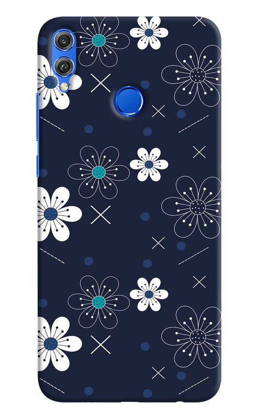 Flowers Honor 8X Hard Case Back Cover by Casekaro