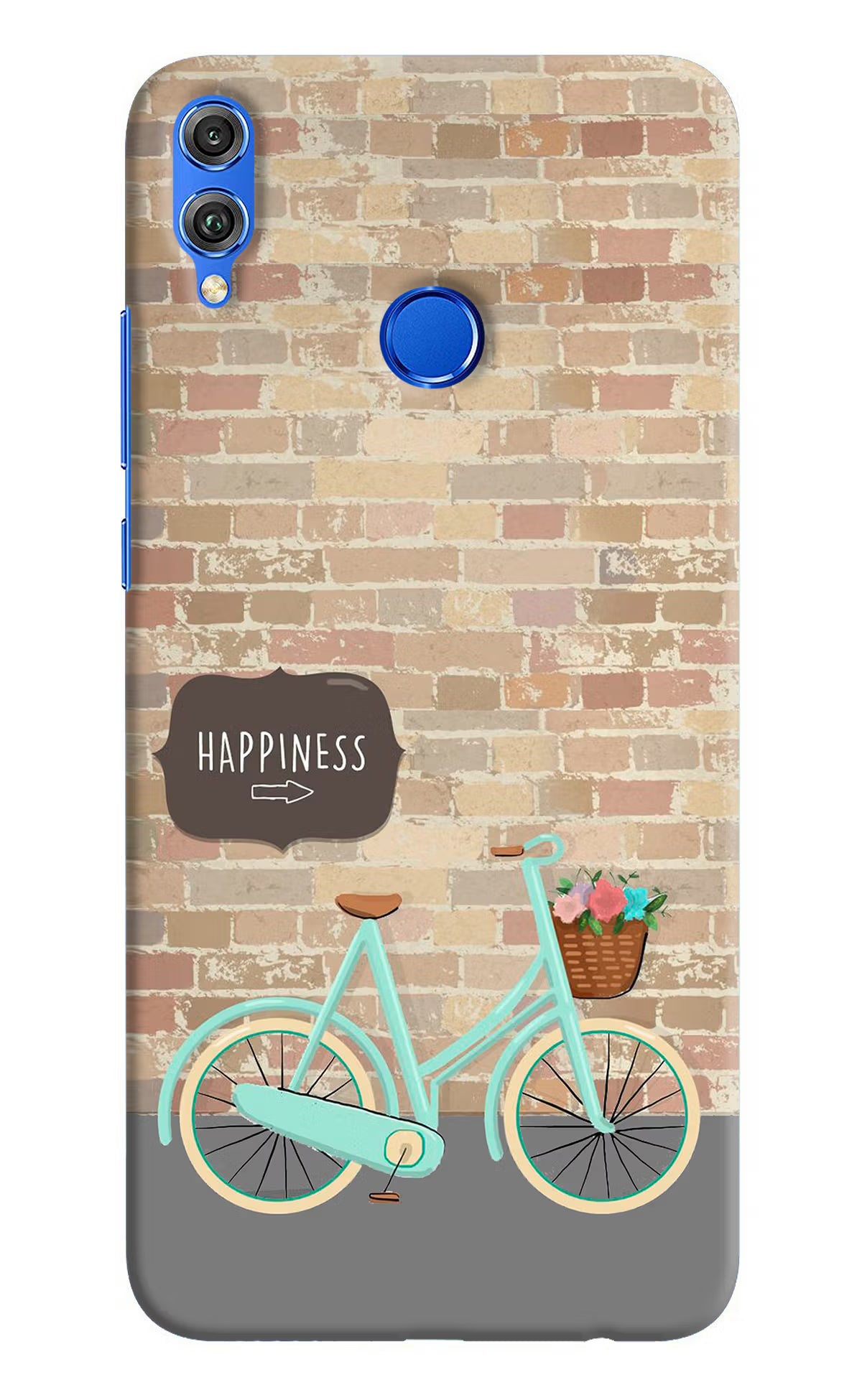 Happiness Artwork Honor 8X Hard Case Back Cover by Casekaro