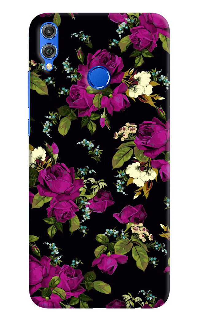 Flowers Honor 8X Hard Case Back Cover by Casekaro