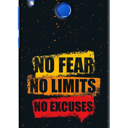 No Fear No Limits No Excuse Honor 8X Hard Case Back Cover by Casekaro