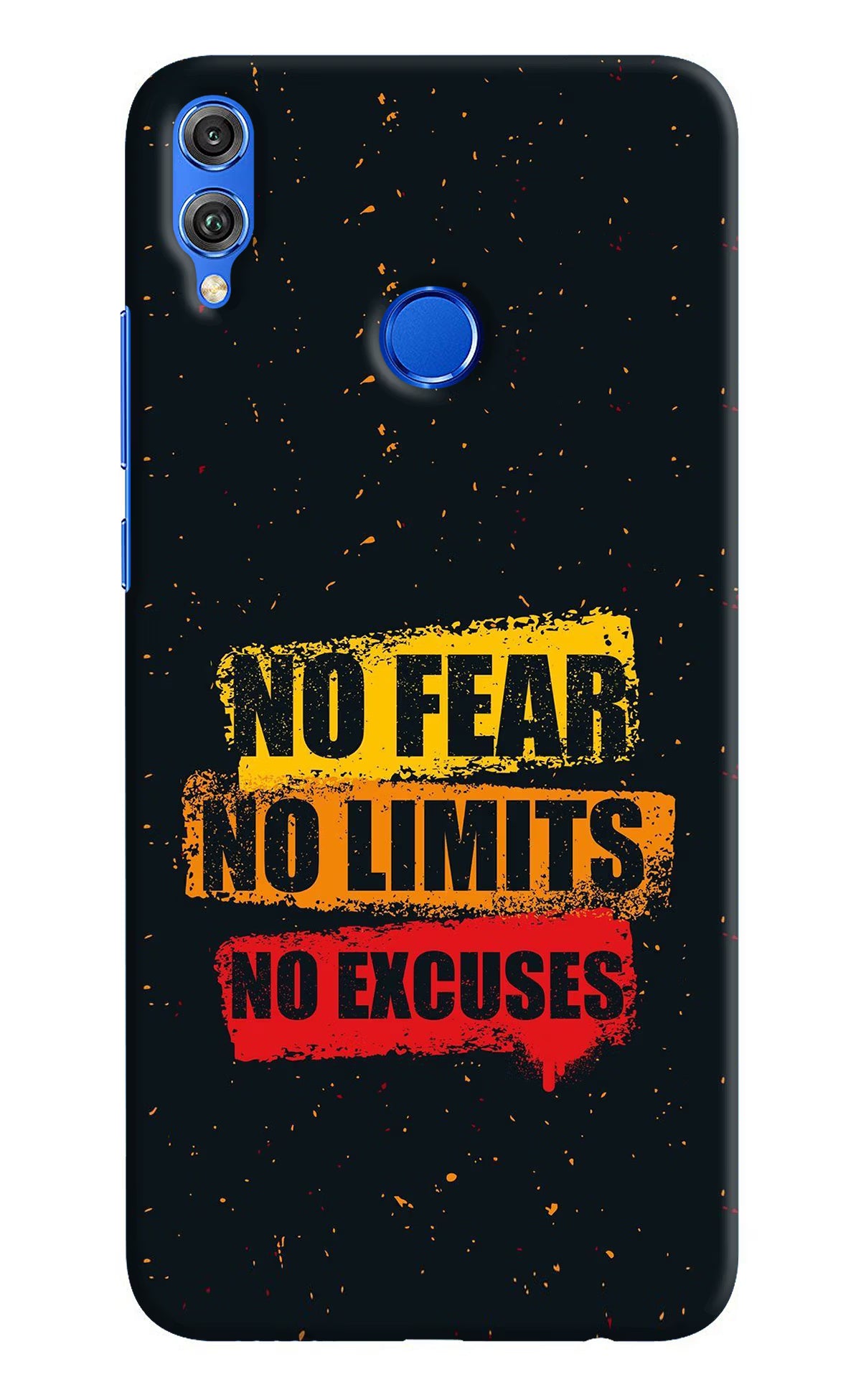 No Fear No Limits No Excuse Honor 8X Hard Case Back Cover by Casekaro