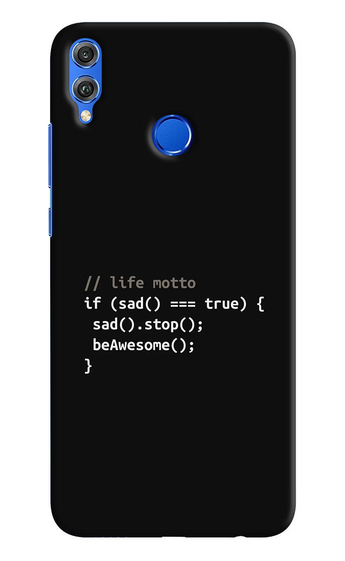 Life Motto Code Honor 8X Hard Case Back Cover by Casekaro