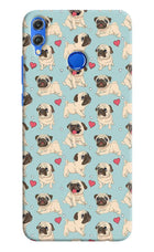 Pug Dog Honor 8X Hard Case Back Cover by Casekaro