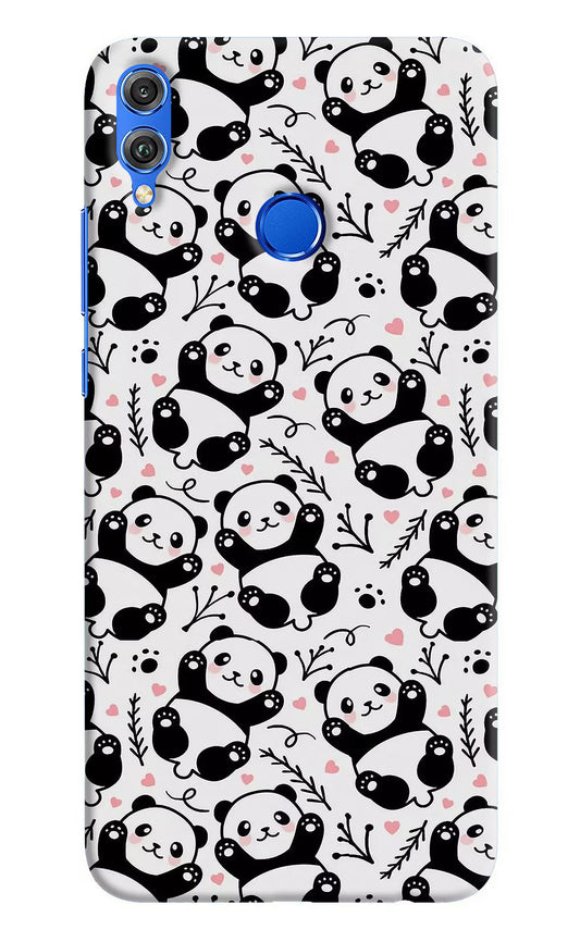 Cute Panda Honor 8X Hard Case Back Cover by Casekaro