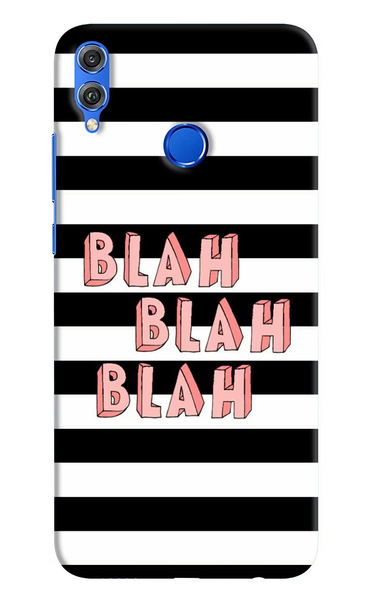 Blah Blah Blah Honor 8X Hard Case Back Cover by Casekaro