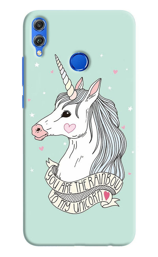 Unicorn Wallpaper Honor 8X Hard Case Back Cover by Casekaro