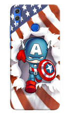 Captain America Honor 8X Hard Case Back Cover by Casekaro