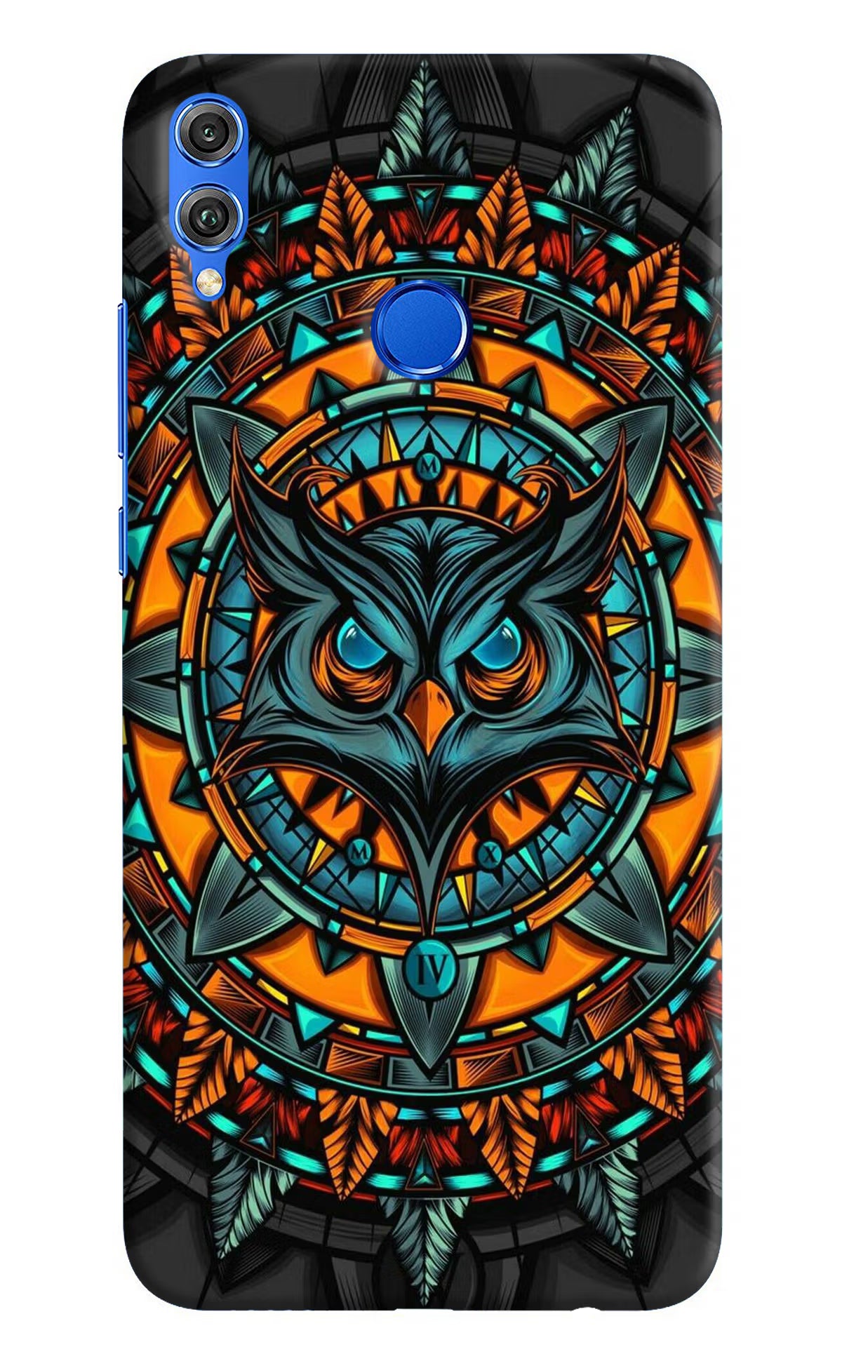 Angry Owl Art Honor 8X Hard Case Back Cover by Casekaro
