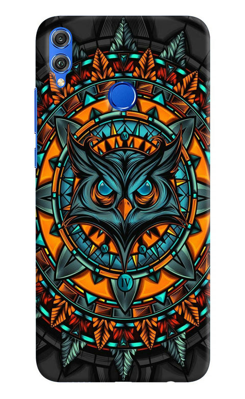 Angry Owl Art Honor 8X Back Cover