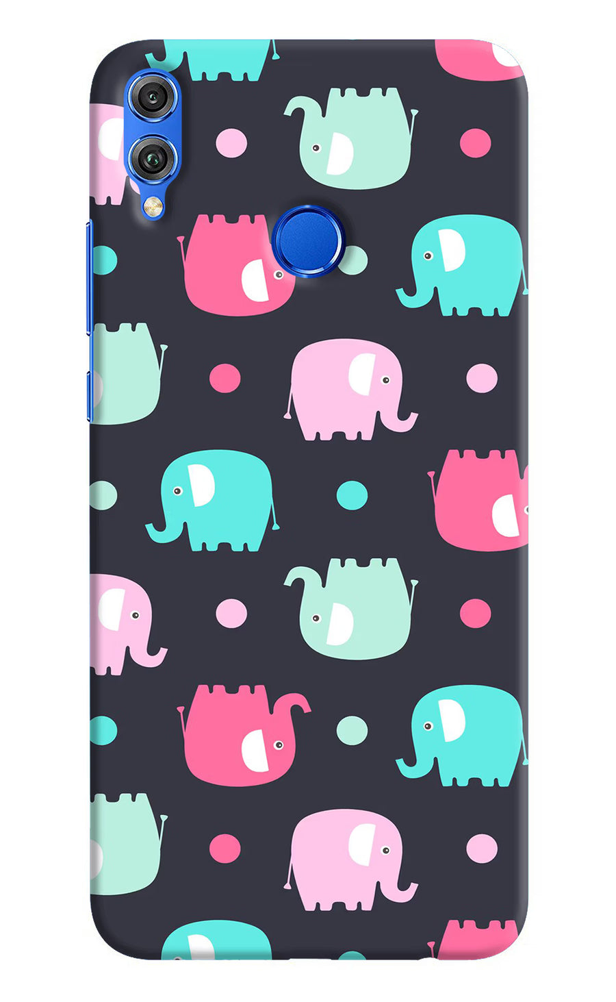 Elephants Honor 8X Back Cover, Hard case