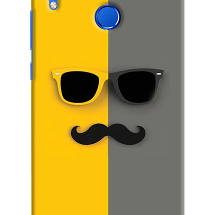 Sunglasses with Mustache Honor 8X Hard Case Back Cover by Casekaro