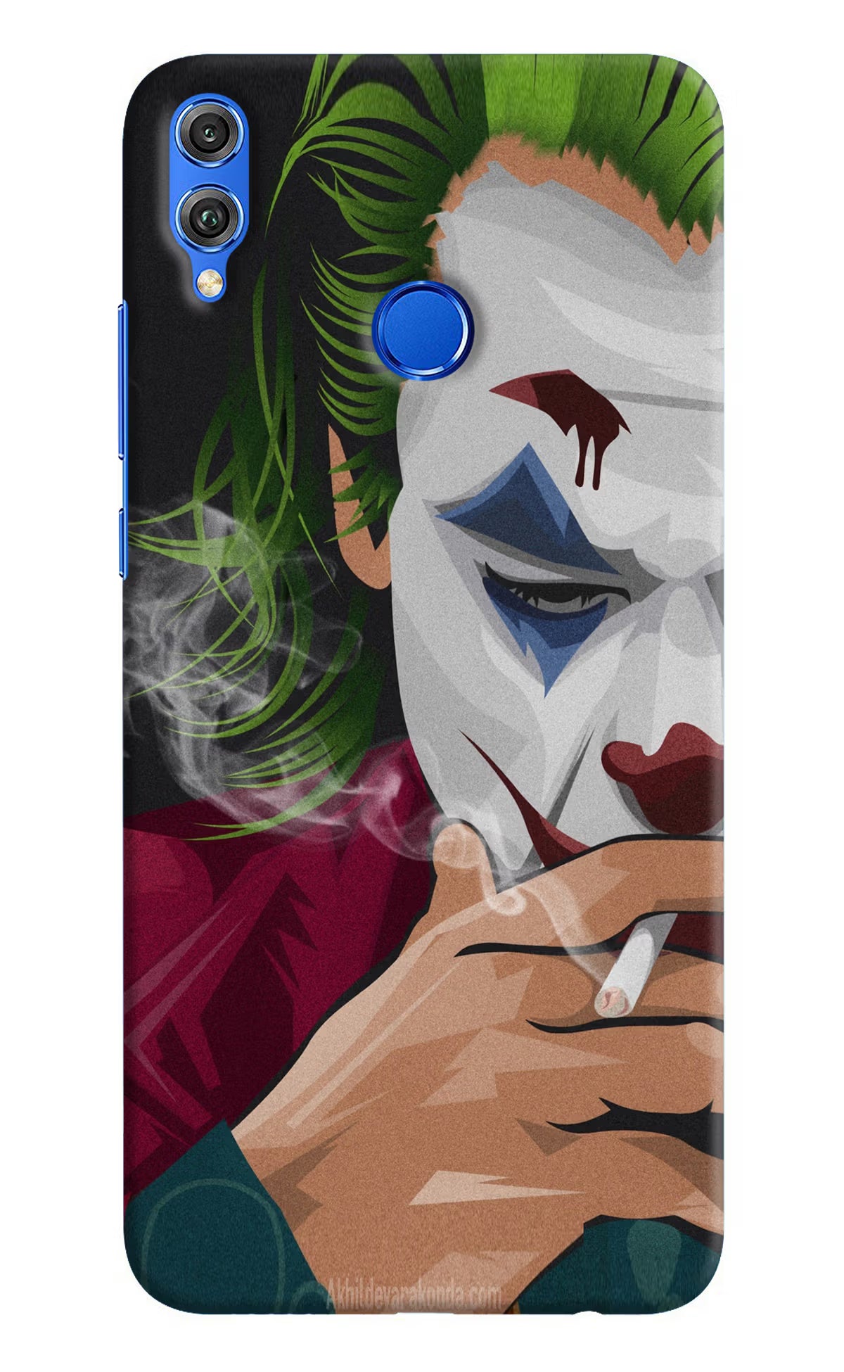 Joker Smoking Honor 8X Hard Case Back Cover by Casekaro