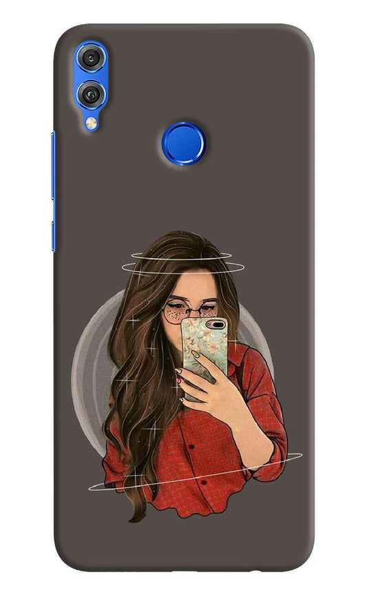 Selfie Queen Honor 8X Hard Case Back Cover by Casekaro
